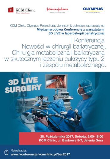 Konferencja i Warsztaty LIVE 3D Chirurgia bariatryczna w leczeniu cukrzycy typu 2 - 28.10. 2017 PL_1