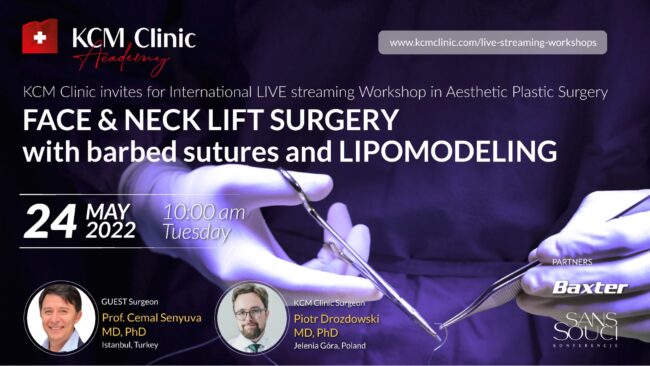 v2 FACE & NECK LIFT SURGERY with barbed sutures and LIPOMODELING