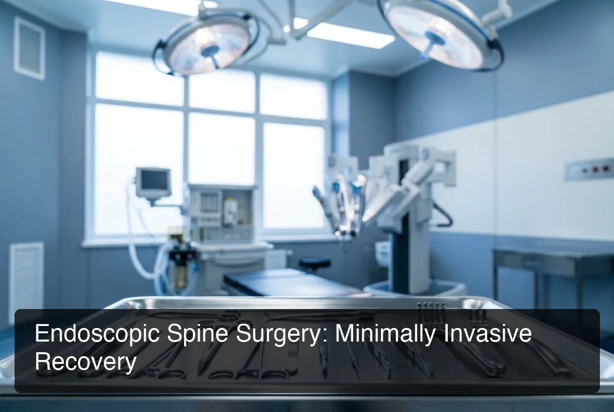 KCM Clinic best country for spine surgery showing a modern operating theatre set up for endoscopic technique